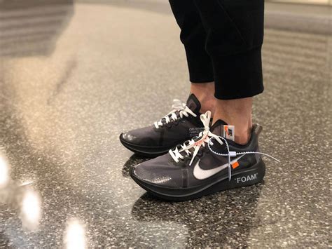 nike zoom fly off white black fake|nike off white flyknit.